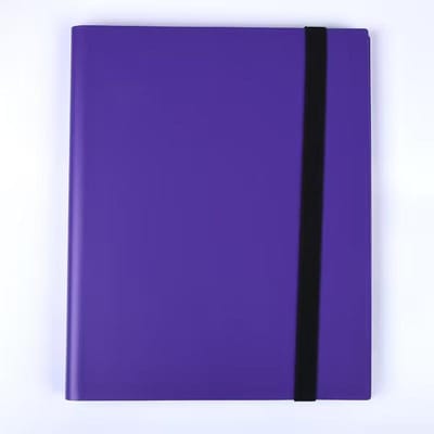 Trading Card Collection Notitieboek 9 Vakjes Spelkaarten Binder Draagbare 360 Kaarten Houder Boek voor Pokemon Spelkaarten Collectie paars