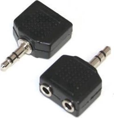 New Age Devi - 35 mm Jackplug Splitter - AudioSplitter voor Koptelefoon - Muziek Streamen - Zwart