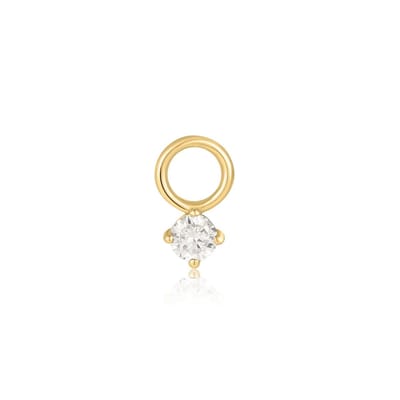 Ania Haie AH EC052-01G Pop Charms Dames Hanger - Sieraad - Zilver - Goudkleurig - 925 Zilver - 5 mm breed - 1 cm lang