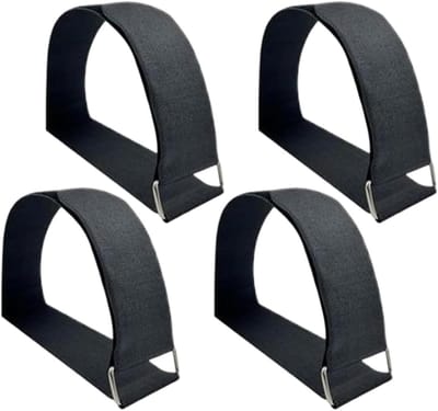 Pedaalriemen - Fietsbanden Trainer - Indoor Fitness - Zijdelingse Verschuiving Preventie - 50 x 3.5 cm - Zwart