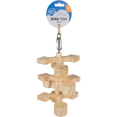 Duvoplus Brainy Houten Snack-& Jelly Hanger Klimspeelgoed voor Vogels