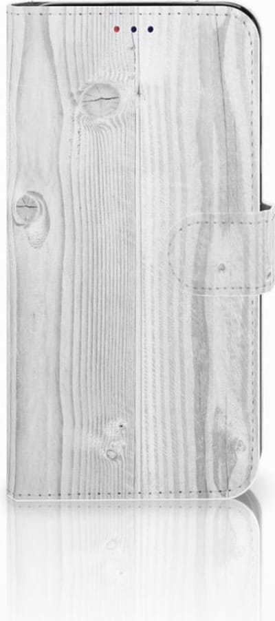 Boekhoesje voor Samsung Galaxy A10 Book Style Case White Wood