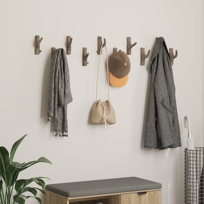 vidaXL - Haak - Bruin - 4 - x - 4 - x - 14 - cm - Massief - Gerecycleerd - Hout
