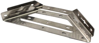 Dailygoods- Hoekhouder Groot - 304 Roestvrij Staal - Driehoekig - 2 Stuks - Robuust - Waterdicht - Antiroest - Hoekbeugel