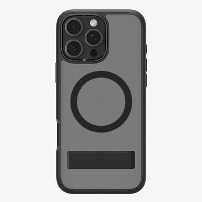 Spigen Ultra Hybrid S (MagFit) mobiele telefoon behuizingen 16 cm (6.3") Hoes Zwart, Transparant