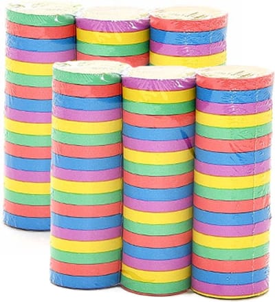 Humbert - Serpentines - 6x rollen - gekleurde stroken mix - papier - feestartikelen