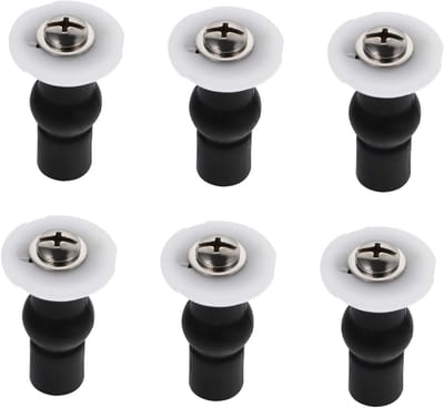 Toiletbril Schroeven - Toiletdeksel Bevestiging - Toilet Repareren - Universele Pasvorm - 45x10 mm - Wit