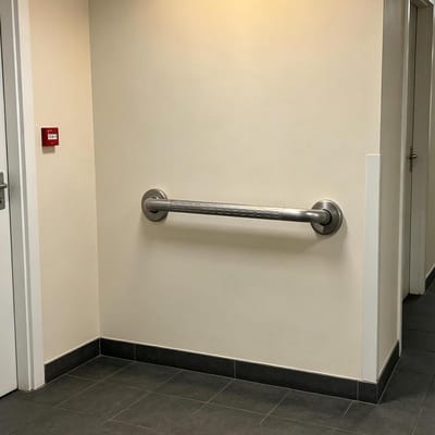 Badkamerhandgreep - Veiligheidsbeugel - Veiligheid Vergroten - Roestvrij Staal - 60 cm - Zilverkleurig