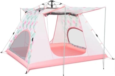 Kampeertent - Strandtent Schuilplaats - Buiten Avontuur - Snel Opzetten - 200x200cm - Roze