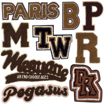 Daity 9-pack - Patches voor kleding - DIY kledingdecoratie patches, strijk embleem - grappige borduurapplicatie patches voor kleding - jeans - broeken - jassen - schoenen - rugzakken