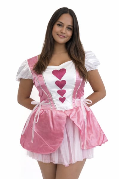 Hartenjurk Volwassenen Vrouwen Licht Roze Fantasy Maat 42