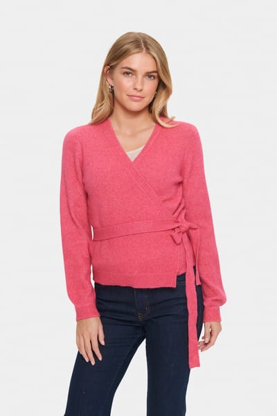 Saint Tropez LarnaSZ Wrap Cardigan Dames Trui - Maat L
