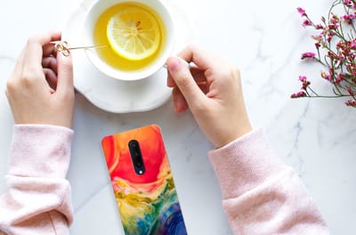 Hoesje maken OnePlus 7 Pro Watercolor Dark