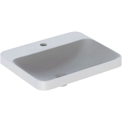 Geberit VariForm built-in washbasin, rectangular, with tap hole bench 500.743.01.2