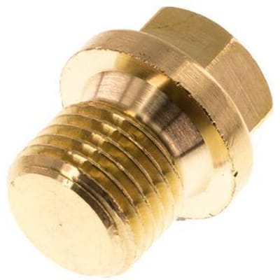 Plug G1/4'' Messing met Kraag En Buitenzeskant 16bar [5 Stuks]