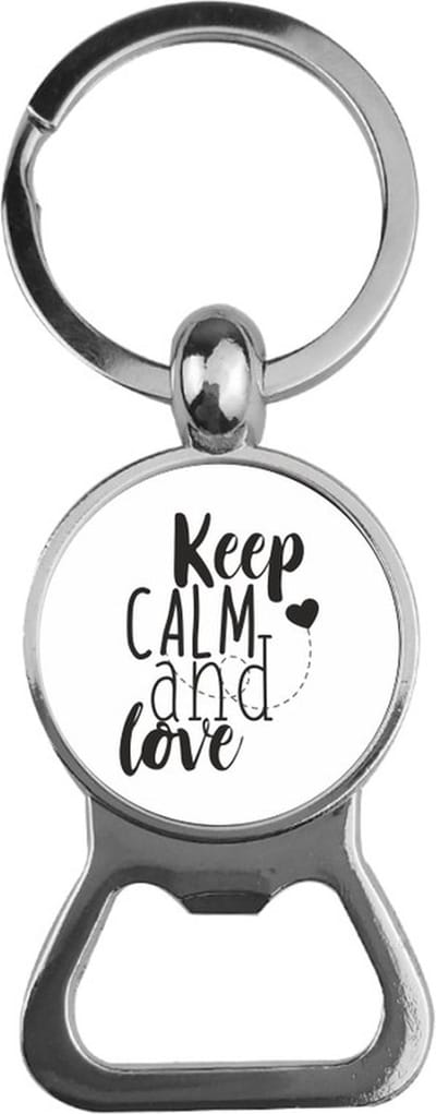 Bieropener Glas - Keep Calm And Love