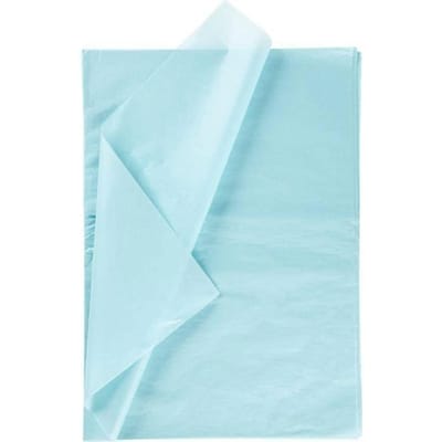 Tissuepapier - Zijdepapier - Crepepapier - Vloeipapier - Lichtblauw - Verpakken - Decoreren - Knutselen - 50x70 cm - 14 gram - 10 vellen