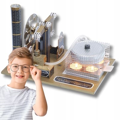 AstroMedia Stoommachine Bouwpakket - Educatief Kartonnen Model
