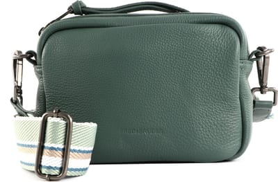 FREDsBRUDER Leren Schoudertas Handian Camera Bag Petrol Donkergroen