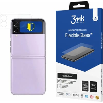 3MK FlexibleGlass - Hybride Screenprotector - Samsung Z Flip 3 5G - Ultradun - Volledige Functionaliteit