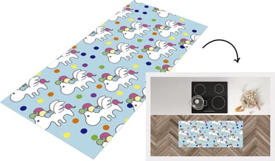 Keukenloper - Loper keuken - Unicorn - Patronen - Kind - 120x50 cm - Keukenloper vinyl