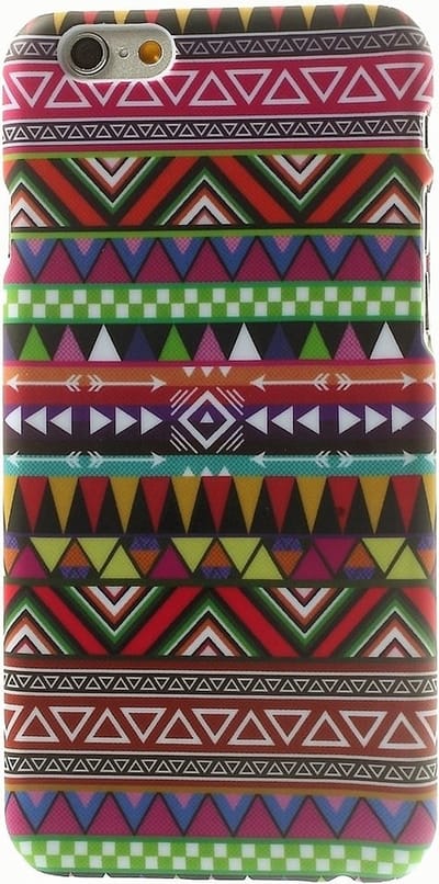 Peachy Aztec tribe Tribal geschikt voor iPhone 6&6s hoesje Indianen patroon