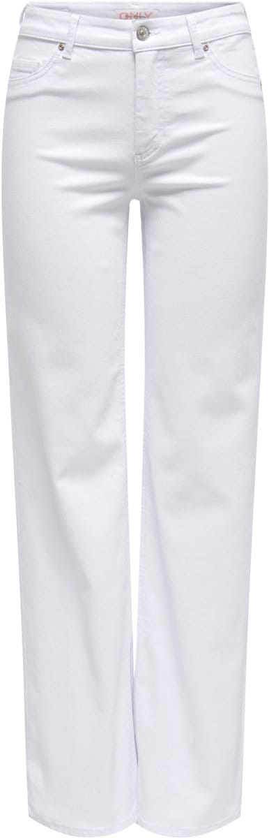 Only witte dames jeans   Blush   Regular waist   Bleached wash wassing   Straight fit   5-Pocket zakken   Knoop- en ritssluiting   Duurzaam   Regular