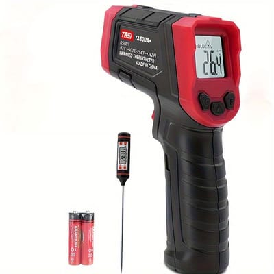 SnelShoppen - Infrarood Thermometer Digitaal Laser Temperatuurmeter -32°C~400°C IR Temperatuurpistool voor Koken, Barbecue, Vlees, Suiker, Keuken, Vri