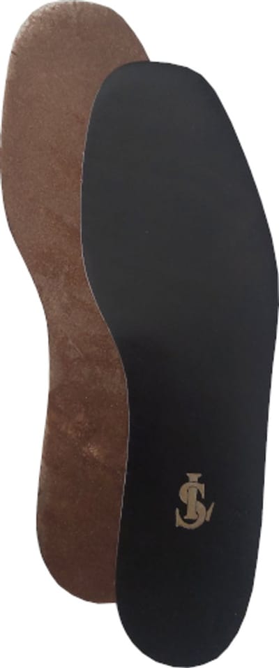 SL Leren Inlegzool - Inplakzool - Echt Leder - Bruin - Op Maat te Knippen - Maat 36 t/m 46 (36-37-38-39-40-41-42-43-44-45-46)