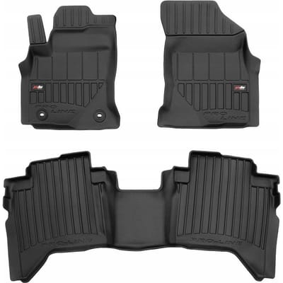 FROGUM 3D Rubber Automatten Korytka – Toyota Hilux (2015-) – Perfecte Pasvorm – Hoge Rand 6 cm – Geurloos TPE