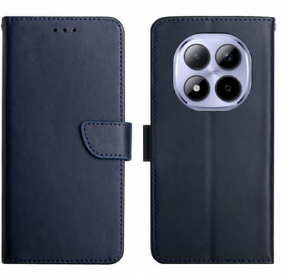 Coverup Hoesje - Geschikt voor Xiaomi Redmi Note 15 Pro Plus 5G / Poco M8 Pro Hoesje - Coverup Genuine Leather Book Case - Echt Leder - Blauw