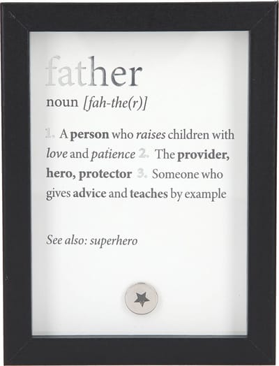 Fotolijst met Compliment father (noun) A person who raises?