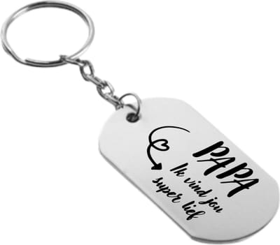 Akyol - papa ik vind jou super lief sleutelhanger - Papa - familie - cadeau - 54 x 29mm