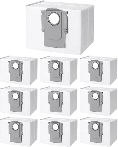 Set van 10 stofzakaccessoires geschikt voor S7 MaxV Ultra / S7 Pro Ultra / Q7+ / Q7 Max+ / Q5+/ T8 stofzuiger zuigstation, grote capaciteit filter vervangende zak accessoires stofzuigerzak