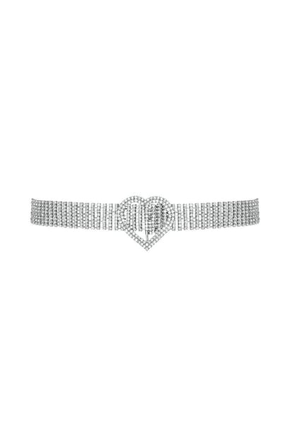 Bijoutheek belly chain heart buckle Zilver