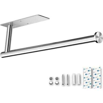 Zelfklevende toiletrolhouder 304 roestvrij staal geborsteld goud papieren handdoekrolrek Zwarte badkamer keuken lange weefselhanger