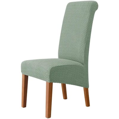 Hoge rugleuning en universele stoelhoes voor eetkamer Hotel XL M maat T Jacquard Extra grote stretch spandex stoelhoezen wasbaar M size (45-58cm)