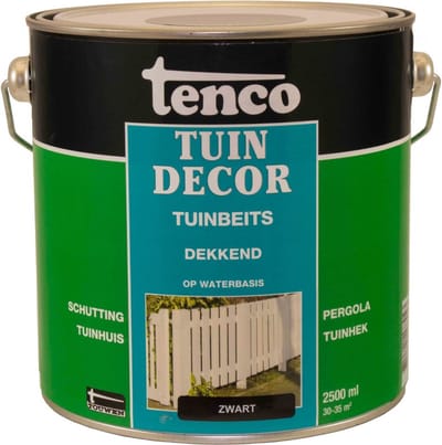 Tenco tuindecor / douglas beits dekkend zwart - 2 5 liter