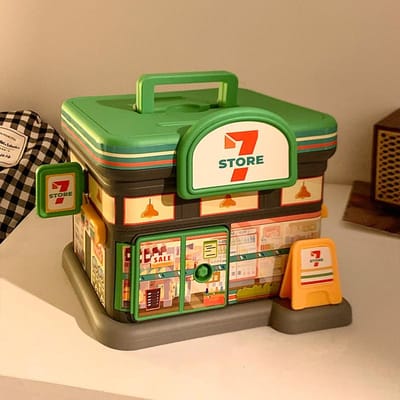 Creatieve Spaarpot Geldboxen Opbergruimte Huisdecoratie Grote Capaciteit Straatzicht Geldspaarbox Kinderspeelgoed Kind Spaarvarken