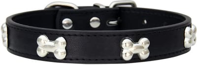 VHV - Hondenhalsband - Puppyhalsband - Kattenhalsband - Verstelbare hondenhalsband - Halsband kleine hond - Halsband middelgrote hond - Halsband voor mopshond - Halsband voor chihuahua - Voor honden - Voor katten - Voor dagelijks uitlaten - M