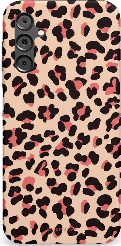 Casetastic Hoesje Geschikt voor Samsung A14 (5G/4G) - Stijlvolle Beschermende Duo-layer Case - Pantermeid