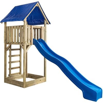 Intergard Houten speeltoestel speeltoren Suzy met glijbaan 121x350x297cm