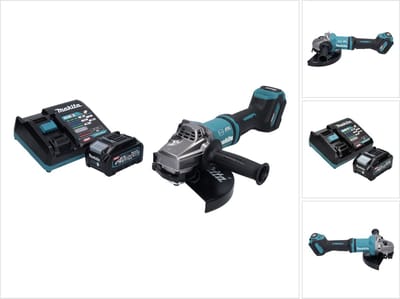 Makita GA 038 GM1 accu haakse slijper 40 V max. 230 mm borstelloos XGT + 1x accu 4,0 Ah + oplader