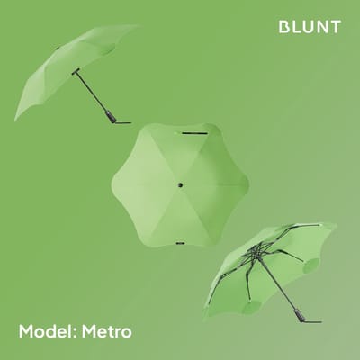 BLUNT Metro - Paraplu en Stormparaplu - Opvouwbaar en Winddicht tot 88 km/u - Automatisch Open - Lichtgewicht en Duurzaam - Ø 100 cm - Weidegroen