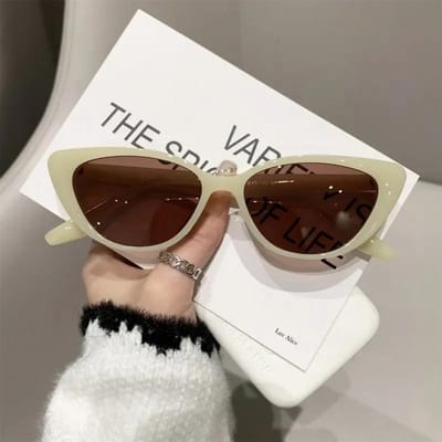 Luxe Designer Ocean Lenses Zomer Bril voor Vrouwen Nieuwe Vintage Dames Kattenoog Zonnebril Dame Retro Mode Zonnebrillen
