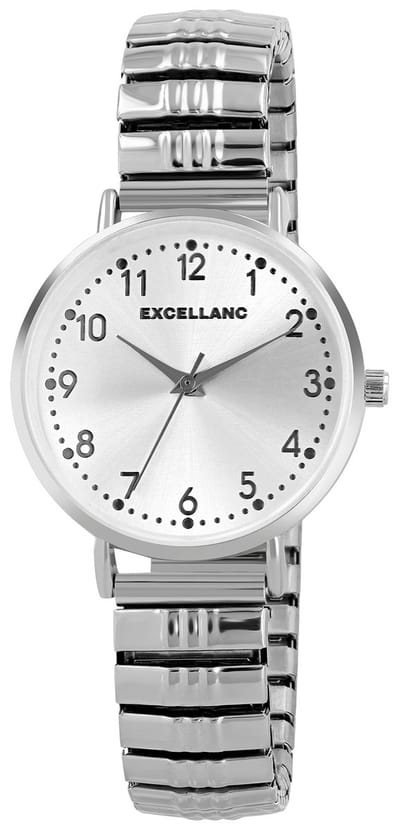 EXCELLANC Dameshorloge Edelstahl Emily - rekband - flexibel bandhorloge analoog quartz