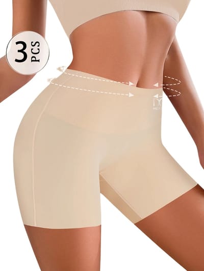 Livano Biker Short Dames - Korte Legging - Lange Onderbroek - Bikershort - Met Pijpjes - 3 Pcs - Gemengd 1 - Maat XS