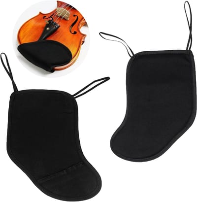 Chin holder pads voor violen - 2 stuks, zachte katoenen bescherming voor violen, comfortabele en duurzame accessoires
