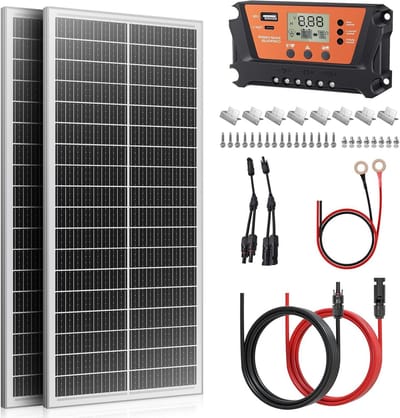 Zonnepanelen Compleet Pakket - Plug & Play met Stekker - Zonnepaneel Plat Dak - - omvormer set