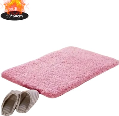 Nivard Badmat - Douchemat - Antislip - Wc Mat - Toiletmat - Badkamermat - Roze - 50x80